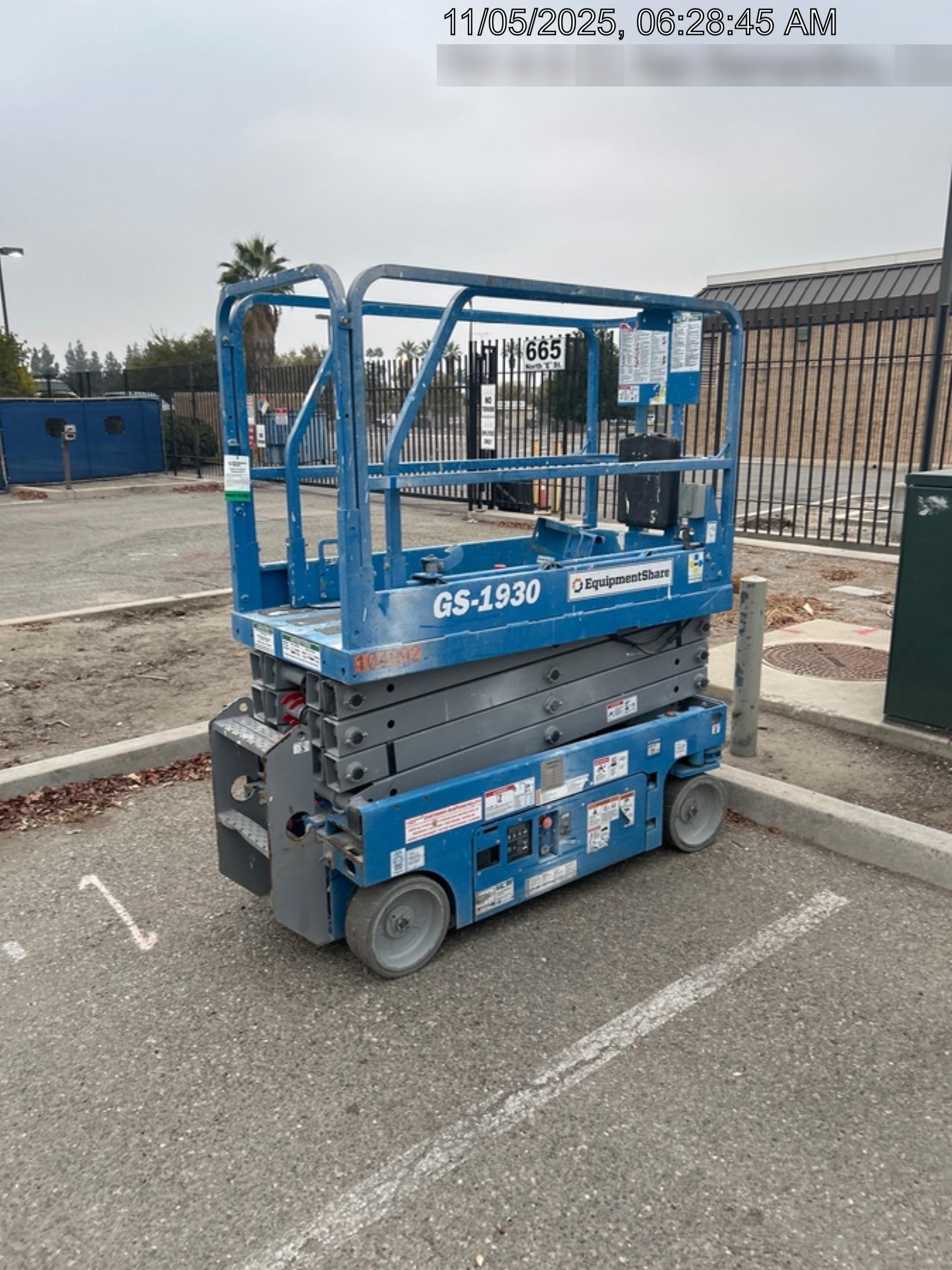 2020 Genie GS-1930 Fixed rails with chain entry gate - Pre A92.20, 800W Inverter