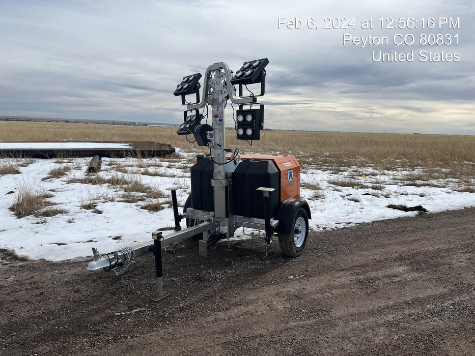 2023 Wanco WLTT-4MM4K Diesel, Deep Sea Controller, Shore Power Plug, Auto Start, (4) 350W LED Floodlights, 4kW Generator, 60 Gal Fuel Tank, 2" Ball, T3