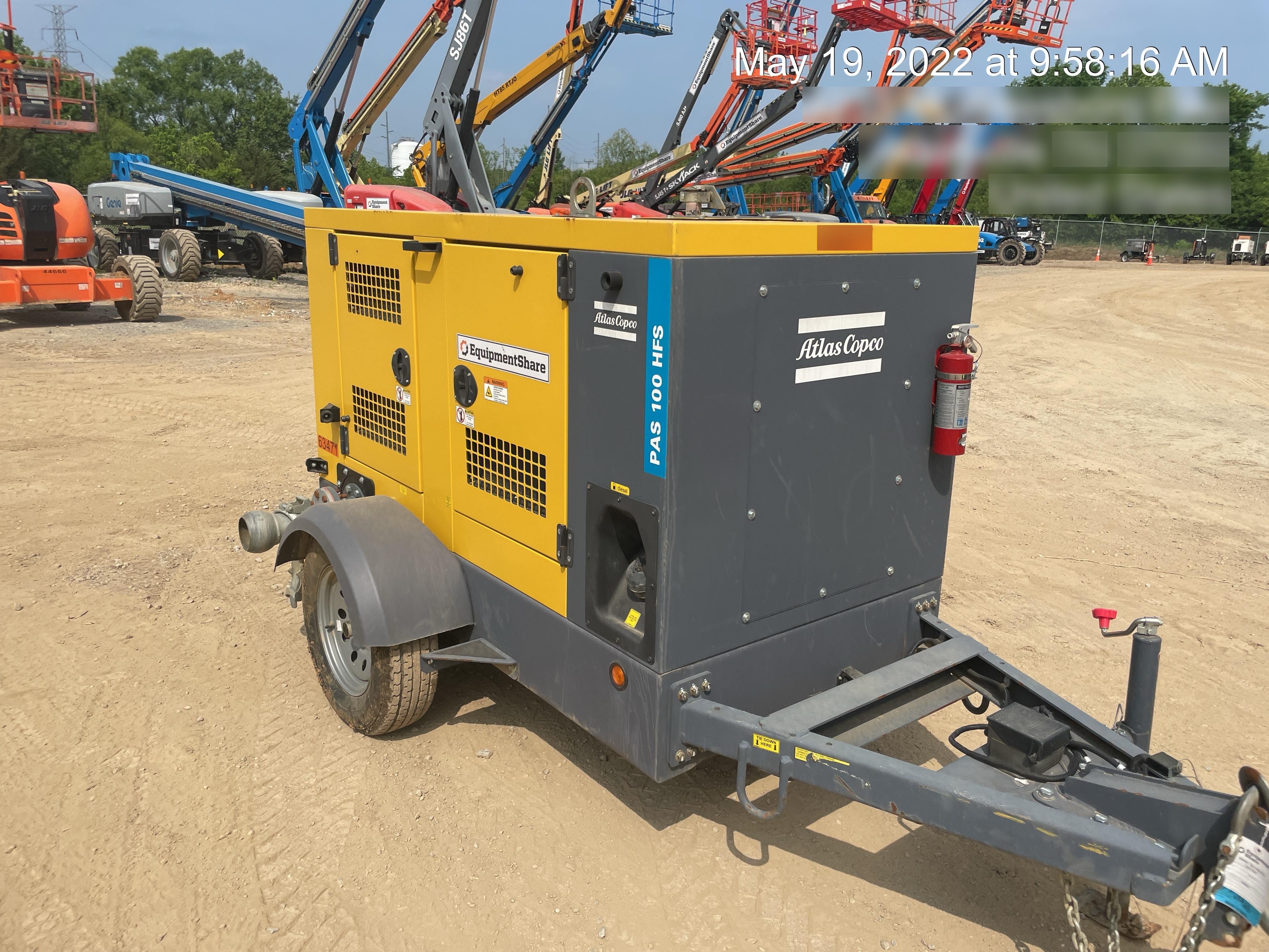 2020 ATLAS COPCO PAS 100 HF CS Enclosed