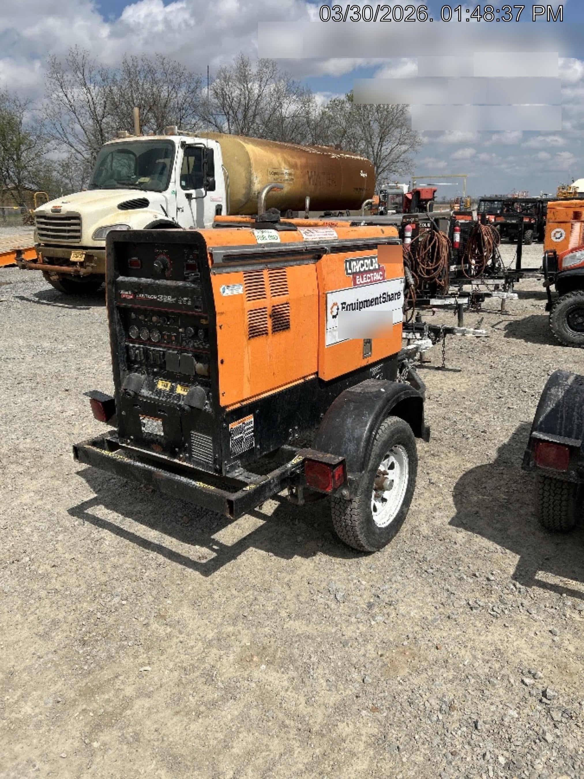 2021 Lincoln Electric Vantage 322 Vantage 322 Ready Pak 3 w/ Decals, ORANGE (includes trailer, cable rack, fender light kit) NO Telematics