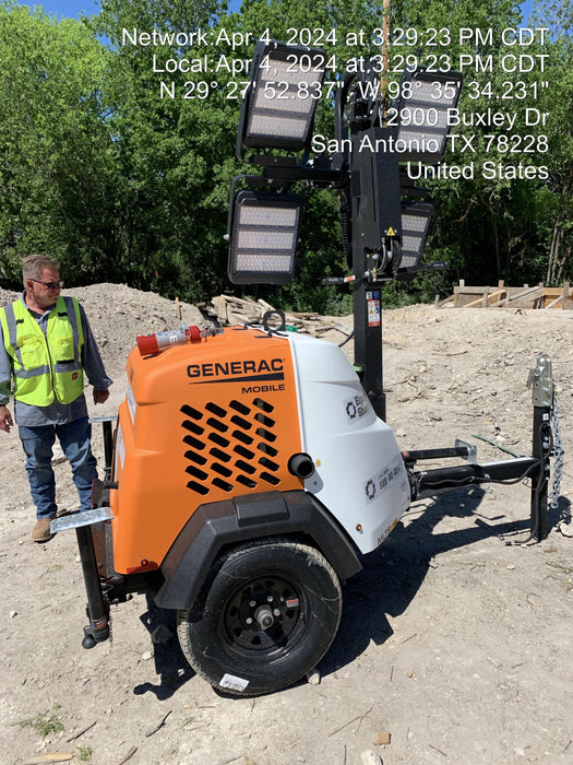 2024 Generac MLT2 Diesel, Flex Switch 120V Input, Powerzone Controller, 
(4) 320W LED Lights, 4kW Generator, 39.9 Gal Fuel Tank, 2" Ball, T3