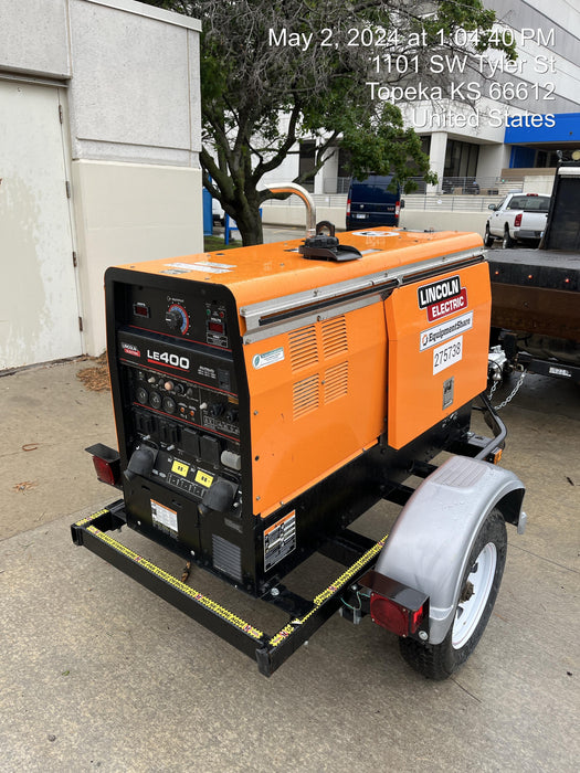 2022 Lincoln Electric LE400 Kubota V1505, Trlr, Cable Rack, Light Kit, ES Decals, T3