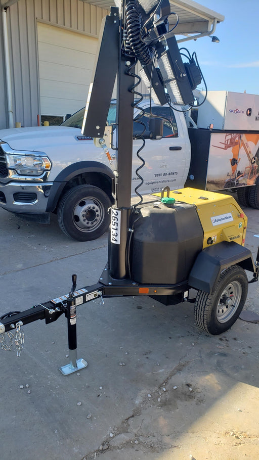 2022 Allmand NLV3GR (4) LED Light Fixture 350W, 23' Vertical Mast, 3kW Prime, Towable, ES Decals, T3