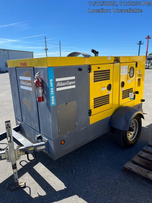2020 ATLAS COPCO PAS 150 HF CS Enclosed