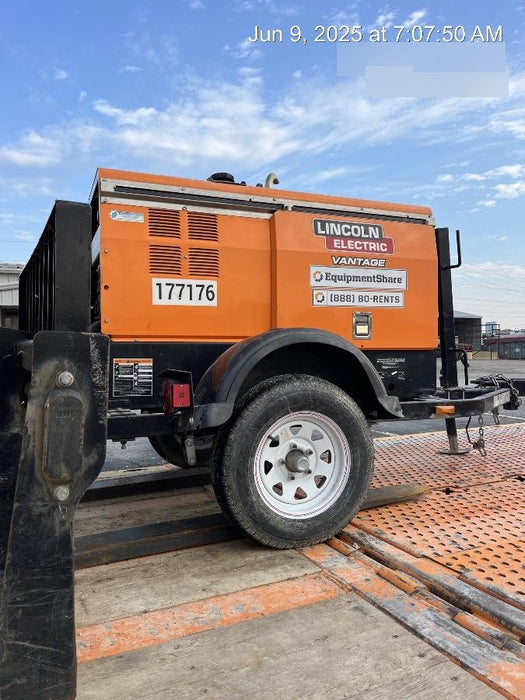 2021 Lincoln Electric Vantage 322 Vantage 322 Ready Pak 3 w/ Decals, ORANGE (includes trailer, cable rack, fender light kit) NO Telematics
