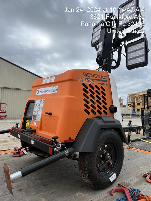 2023 Generac MLT2 Diesel, Flex Switch 120V Input, Powerzone Controller, 
(4) 320W LED Lights, 4kW Generator, 39.9 Gal Fuel Tank, 2" Ball, T3