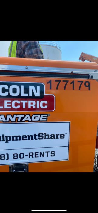 2021 Lincoln Electric Vantage 322 Vantage 322 Ready Pak 3 w/ Decals, ORANGE (includes trailer, cable rack, fender light kit) NO Telematics