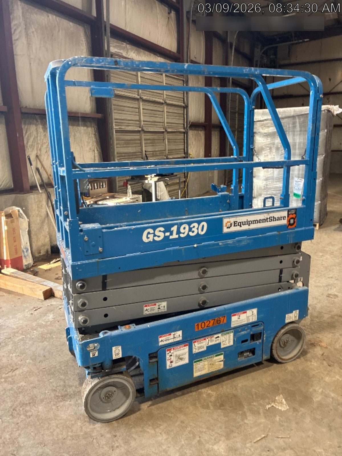 2020 Genie GS-1930 Fixed rails with chain entry gate - Pre A92.20