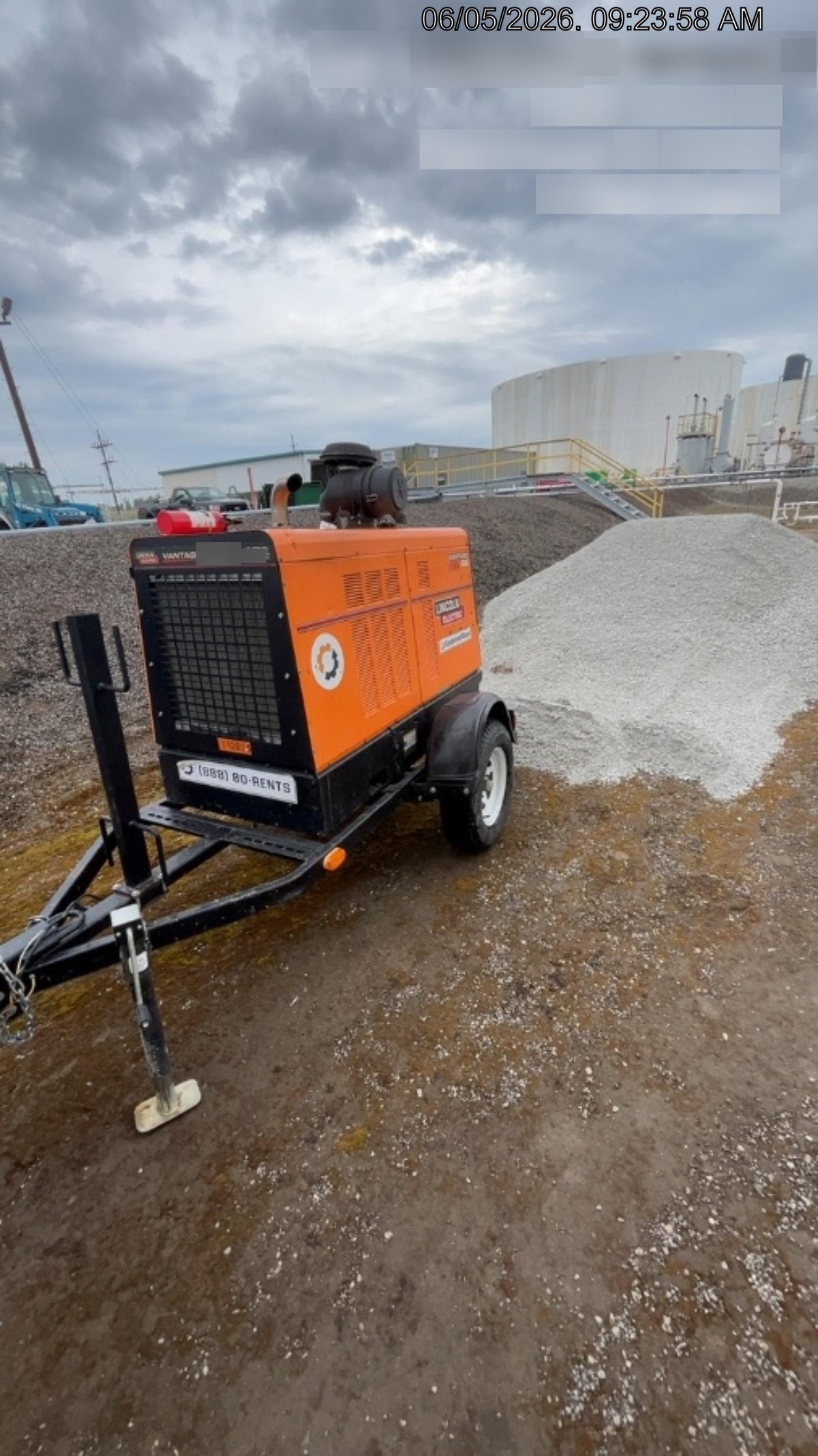 2021 Lincoln Electric Vantage 549X Ready Pak 3, ORANGE (includes trailer, cable rack, fender light kit)