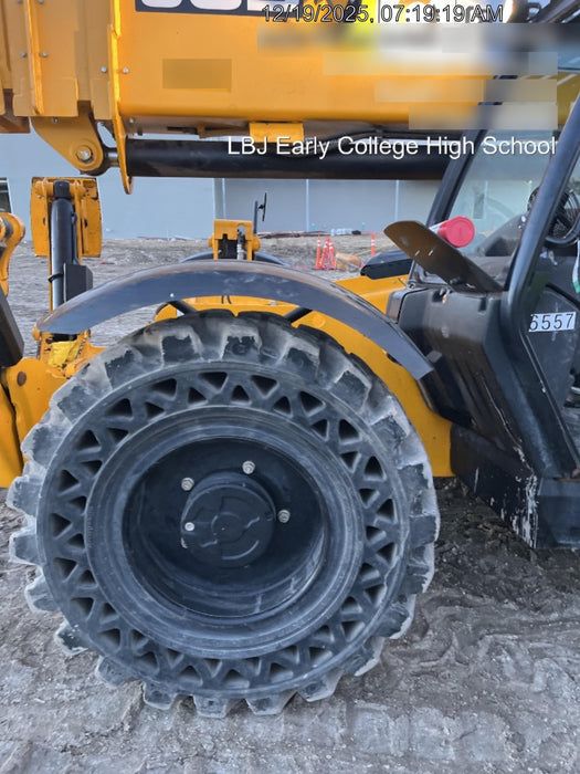 2019 JCB 510-56 Canopy, 74 HP, Solid Tires, STD Worklight, Beacon, Aux Hydraulics, Lifting Eye, Back up Alarm w/66" Carriage/60" Forks