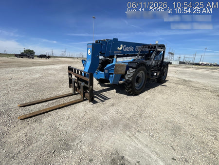 2018 Genie GTH-1056 Genie GTH-1056 w/Open ROPS, Foam Filled Tires, Work Light/Beacon, 60" Carriage and Forks