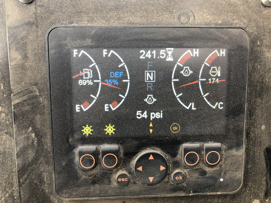 2020 Manitou MTA10055 Cab/Heat/Air, LED Work Lights, Solid Tires, Lift Hook, Beacon, Auxiliary Hydraulics w/66" Carriage and 60" Forks