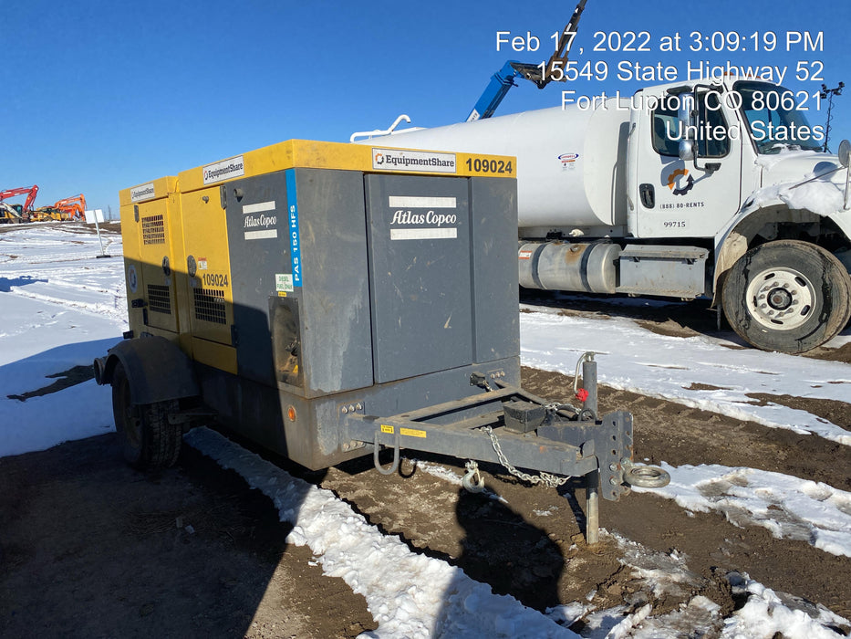2020 ATLAS COPCO PAS 150 HF CS Enclosed