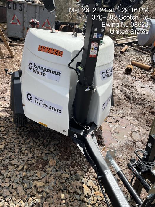 2023 Generac MLT2 Diesel, Flex Switch 120V Input, Powerzone Controller, 
(4) 320W LED Lights, 4kW Generator, 39.9 Gal Fuel Tank, 2" Ball, T3