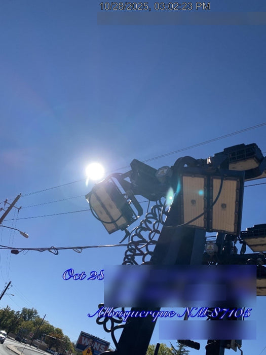 2022 Allmand NLV3GR (4) LED Light Fixture 350W, 23' Vertical Mast, 3kW Prime, Towable, Deep Sea L401, Leveling Jacks, Yanmar T4F 5.8hp