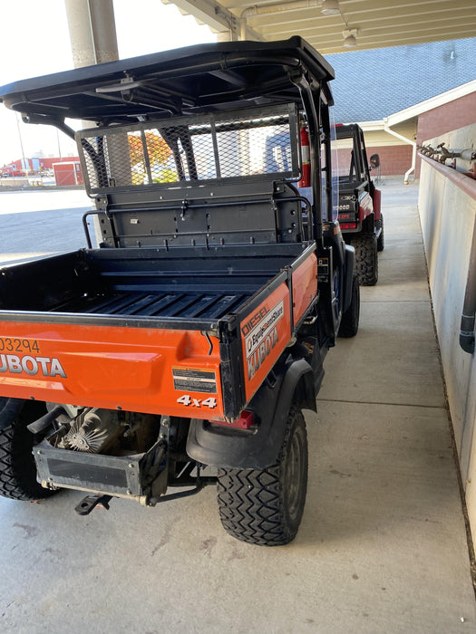 Kubota RTV-X1140W-H 4WD utility cart -LED strobe -Windshield tempered glass -Plastic canopy -Wire harness kit -Backup alarm