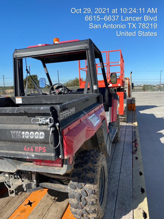 2021 Yanmar YU1000 Canopy, Steel Wheel, Poly WindShield, Beacon, Backup Alarm