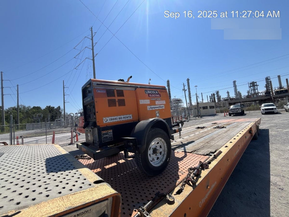 2021 Lincoln Electric Vantage 322 Vantage 322 Ready Pak 3 w/ Decals, ORANGE (includes trailer, cable rack, fender light kit) NO Telematics