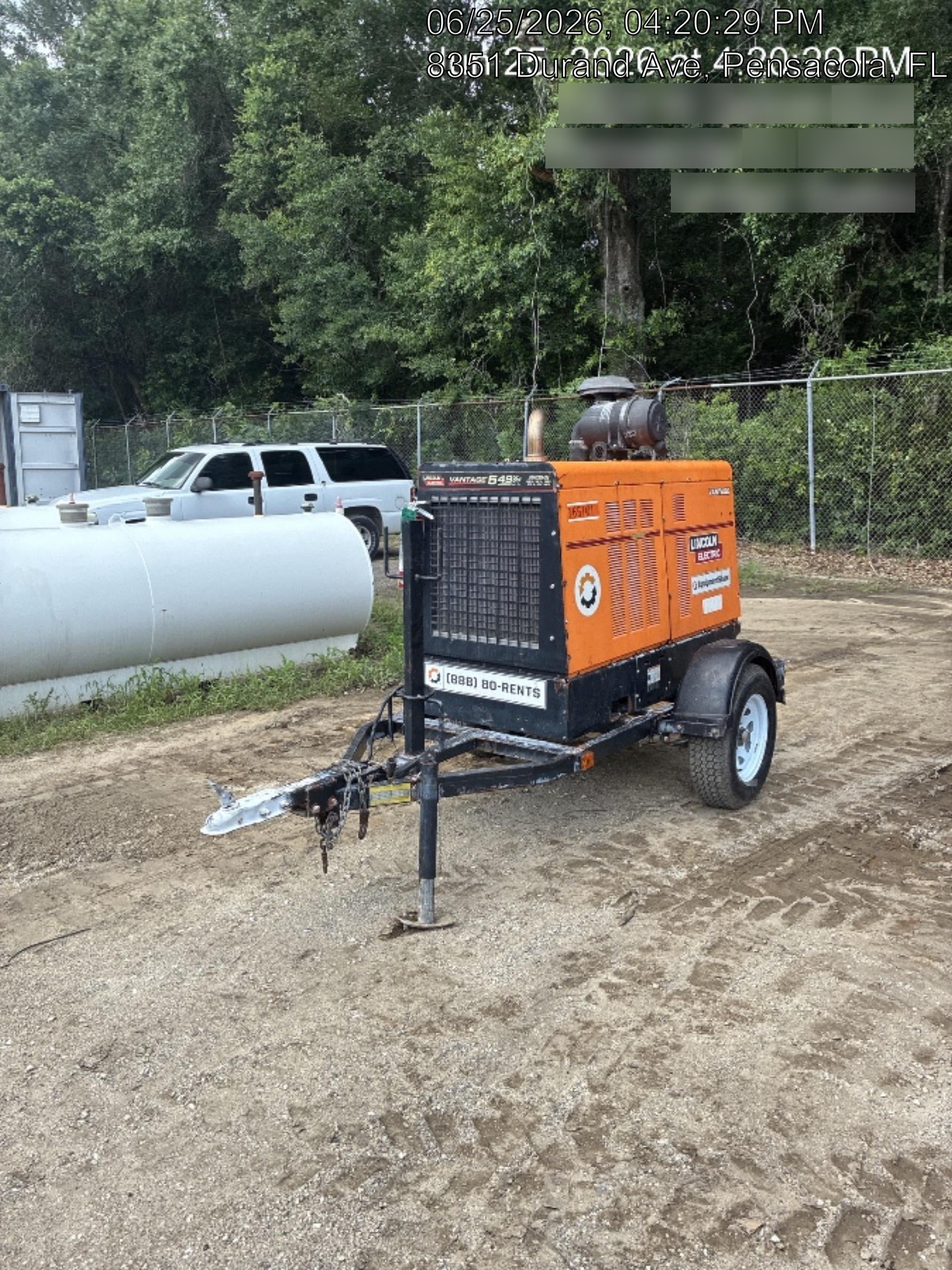 2021 Lincoln Electric Vantage 549X Ready Pak 3, ORANGE (includes trailer, cable rack, fender light kit)