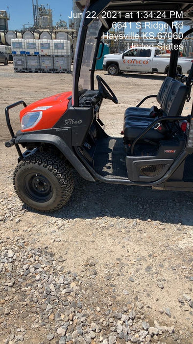 2021 Kubota RTV-X1140W-H Plastic Canopy, Windshield Acrylic Clear, LED Strobe Light, Wire Harness Kit, Back up Alarm