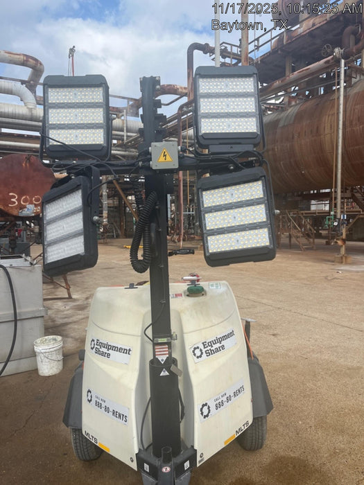 2025 Generac MLTS-4 Diesel, Mitsubishi L2E, 7.1 hp @1800 rpm, Flex Switch 120V Input, Powerzone Controller, (4) 320W LED Lights, 4kW Generator, 39.9 Gal Fuel Tank, 2" Ball, ES Decals