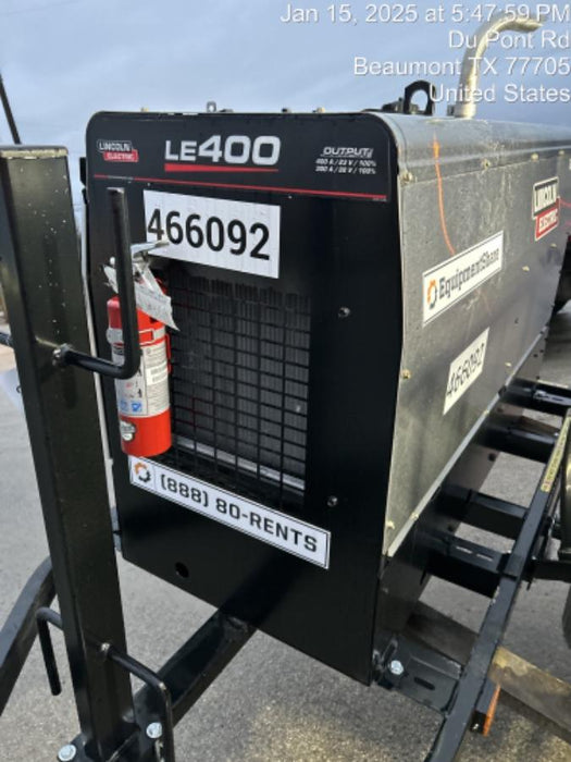 2024 Lincoln Electric LE400 Kubota V1505, Trlr, Cable Rack, Light Kit, ES Decals, T3