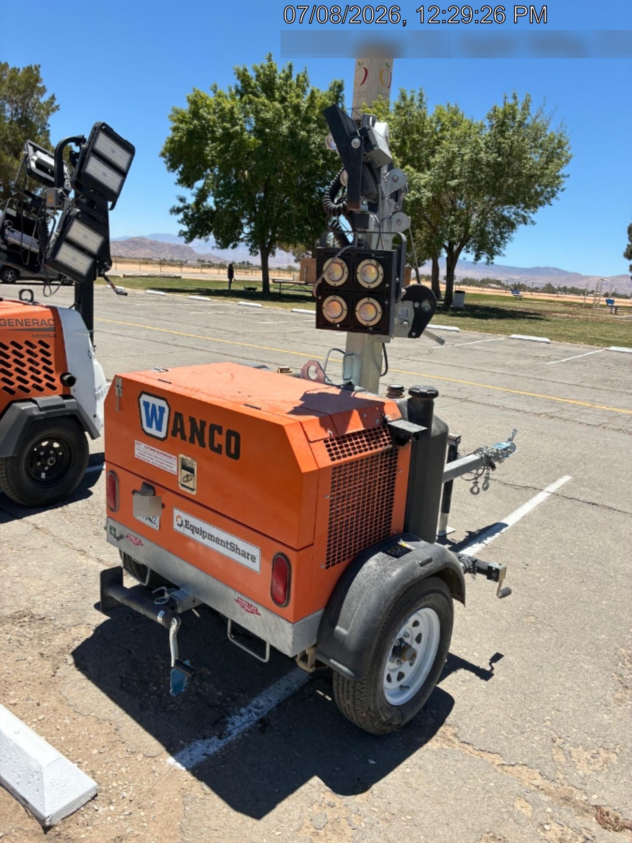 2024 Wanco WLTT-4MM4K Diesel, Deep Sea Controller, Shore Power Plug, Auto Start, (4) 350W LED Floodlights, 4kW Generator, 60 Gal Fuel Tank, 2" Ball, T3