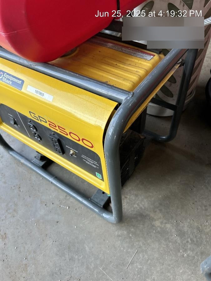 2021 Wacker Neuson GP2500A Standard 2.5kW Generator