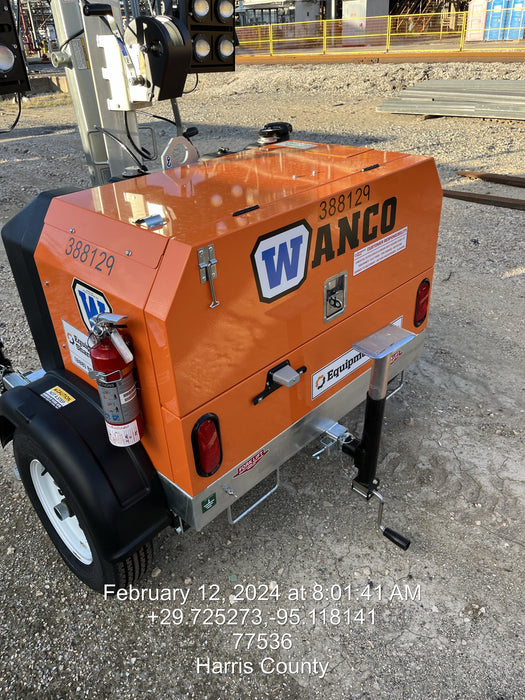 2024 Wanco WLTT-4MM4K Diesel, Deep Sea Controller, Shore Power Plug, Auto Start, (4) 350W LED Floodlights, 4kW Generator, 60 Gal Fuel Tank, 2" Ball, T3