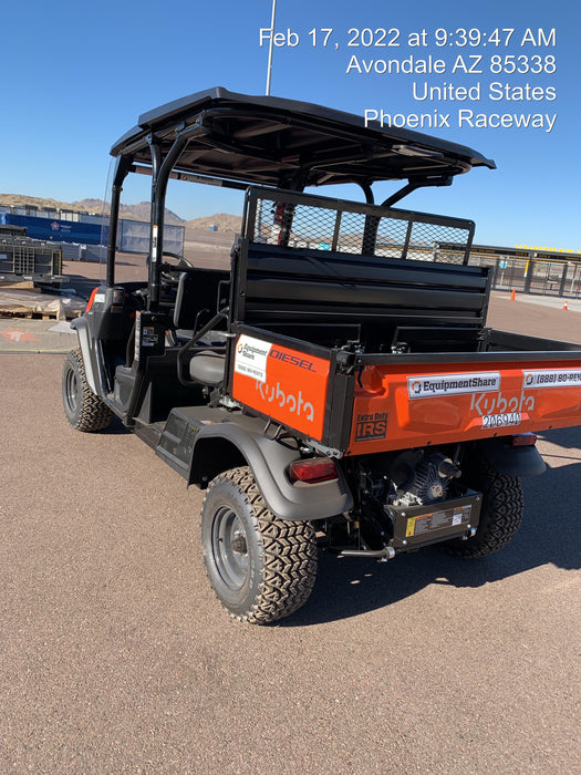 2022 Kubota RTV-X1140W-H Plastic Canopy, Windshield Acrylic Clear, LED Strobe Light, Wire Harness Kit, Back up Alarm