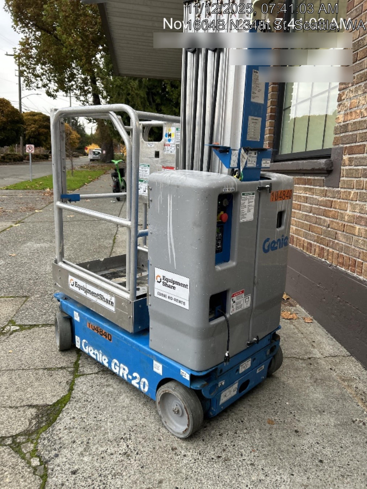 2020 GENIE GR-20