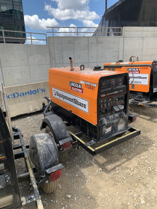 2021 Lincoln Electric Vantage 322 Vantage 322 Ready Pak 3 w/ Decals, ORANGE (includes trailer, cable rack, fender light kit) NO Telematics