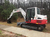 2019 Takeuchi TB290 Cab, AC, Rubber Tracks, Dozer Blade, Travel Alarm, Control Pattern Change Valve, Auxiliary Hydraulics w/18" Quick Coupler Bucket with teeth, 6.2 cu. ft. capacity/24" Quick Coupler Bucket with teeth, 8.6 cu. ft. capacity/36" Quick Coupler Bucket with teeth, 13.4 cu. ft. capacity, Quick Coupler, Hydraulic Thumb Installed
