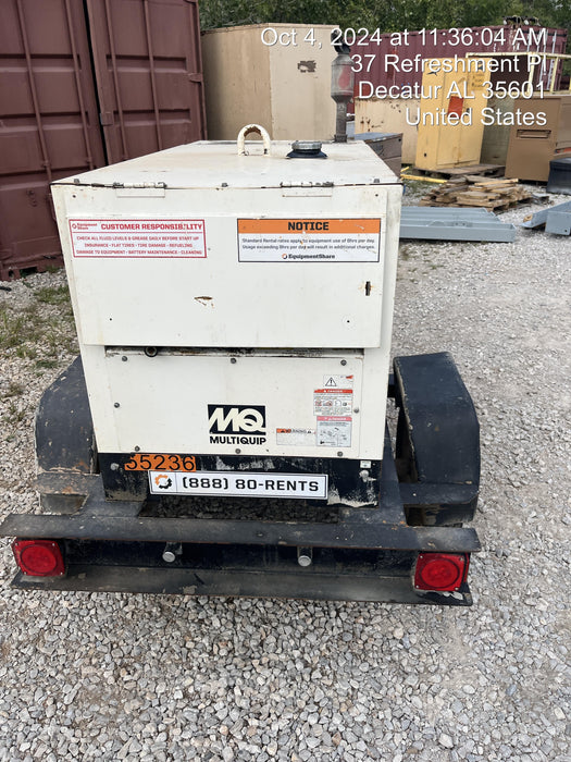 2019 Multiquip DLW400ESA4 Dual Pack, Trailer Mounted