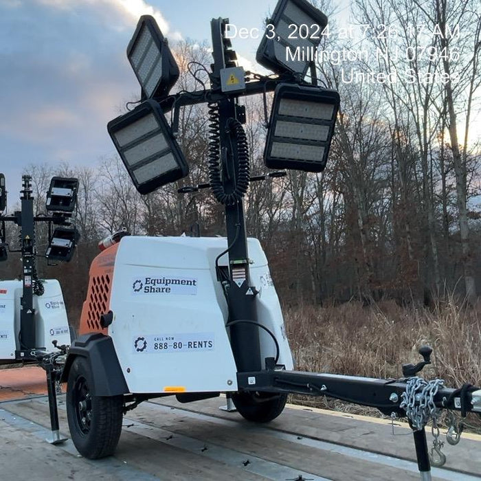 2023 Generac MLT2 Diesel, Flex Switch 120V Input, Powerzone Controller, 
(4) 320W LED Lights, 4kW Generator, 39.9 Gal Fuel Tank, 2" Ball, T3