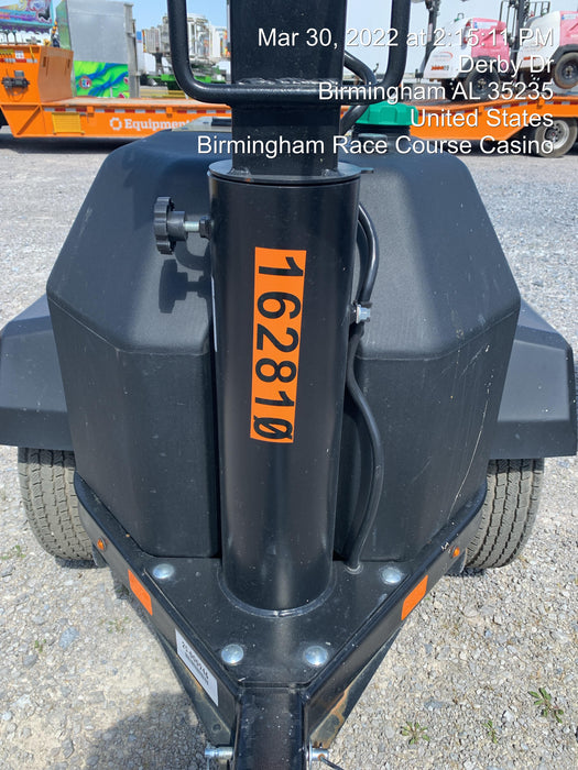 2021 Allmand NLV3GR (4) LED Light Fixture 350W, 23' Vertical Mast, 3kW Prime, Towable, Deep Sea L401, Leveling Jacks, Yanmar T4F 5.8hp