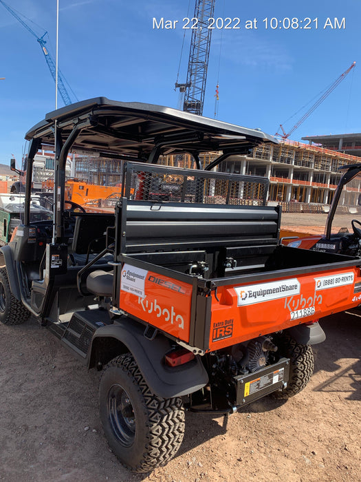 2022 Kubota RTV-X1140W-H Plastic Canopy, Windshield Acrylic Clear, LED Strobe Light, Wire Harness Kit, Back up Alarm
