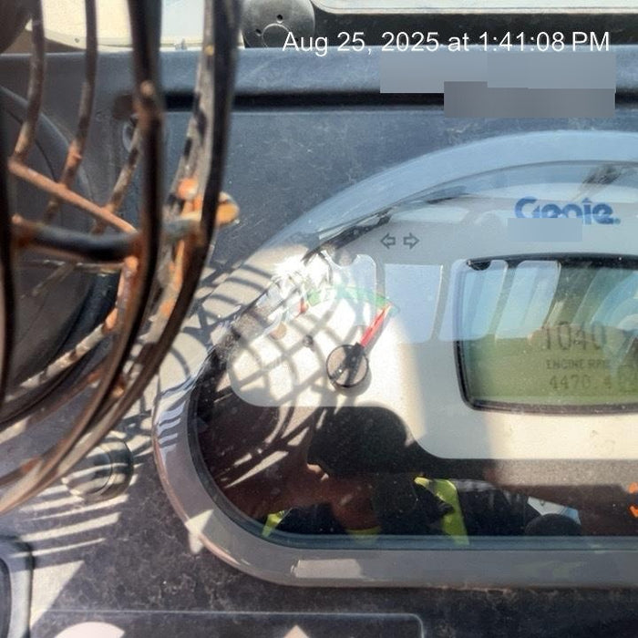 2019 Genie GTH-1056 Cab/Heat/AC, Solid RT Tires, LED Work Lights, Beacon 60" QA Carriage, 60" Forks