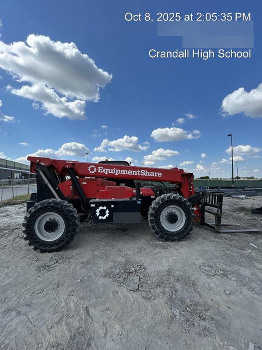 2019 Manitou 12042 Canopy, 120 HP , Solid Tires, Work Lights, Lift Hook, Auxiliary Hydraulics 66" Carriage and 60" Forks