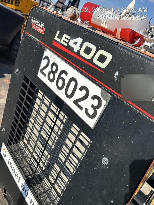 2022 Lincoln Electric LE400 Kubota V1505, Trlr, Cable Rack, Light Kit, ES Decals, T3