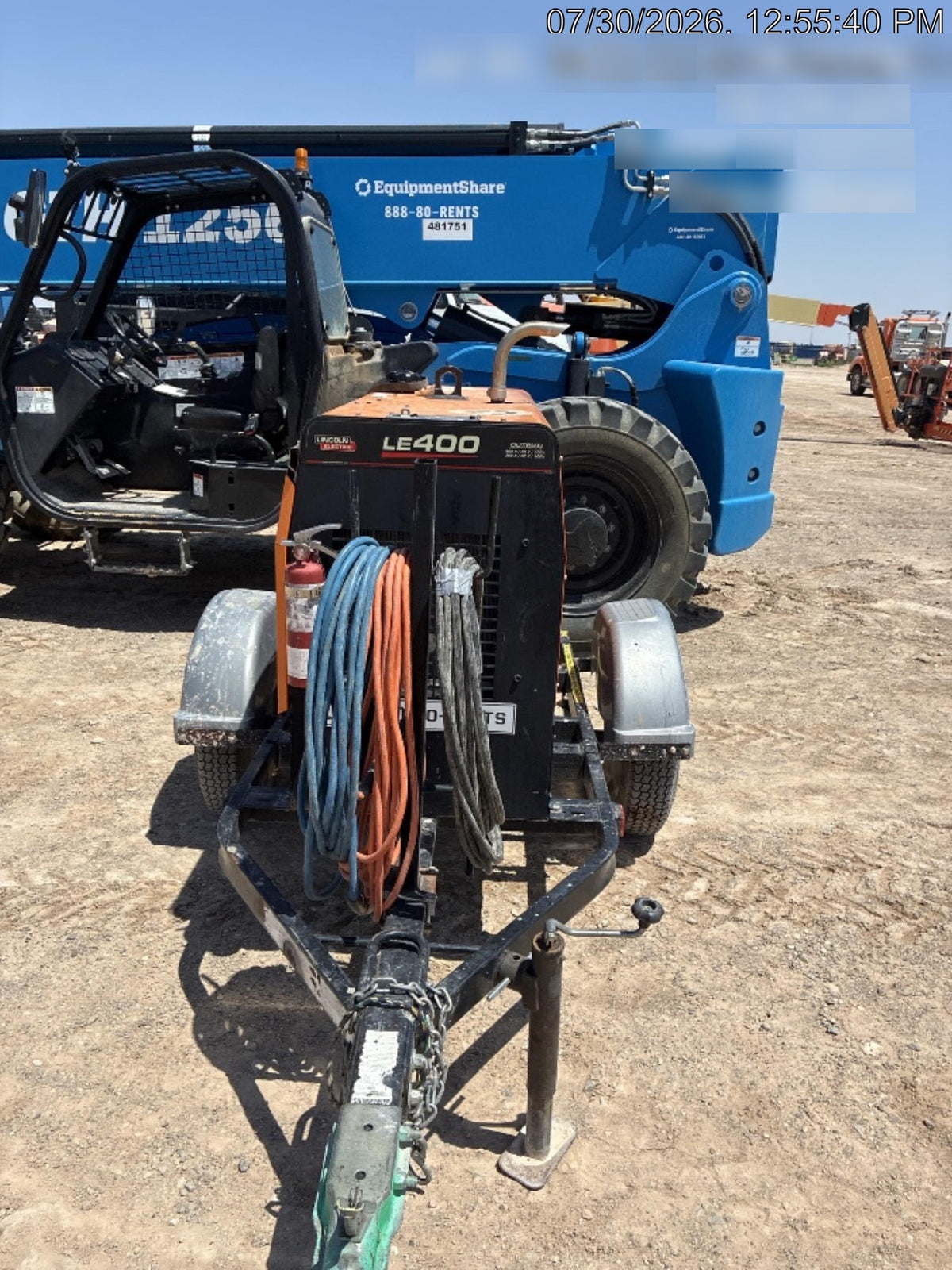 2022 Lincoln Electric LE400 Kubota V1505, Trlr, Cable Rack, Light Kit, ES Decals, T3