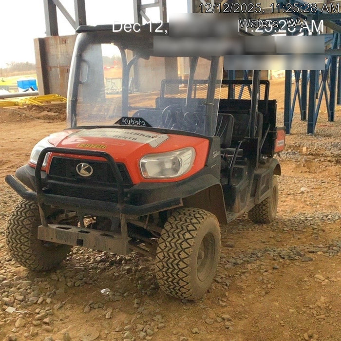 2022 Kubota RTV-X1140W-H Plastic Canopy, Windshield Acrylic Clear, LED Strobe Light, Wire Harness Kit, Back up Alarm