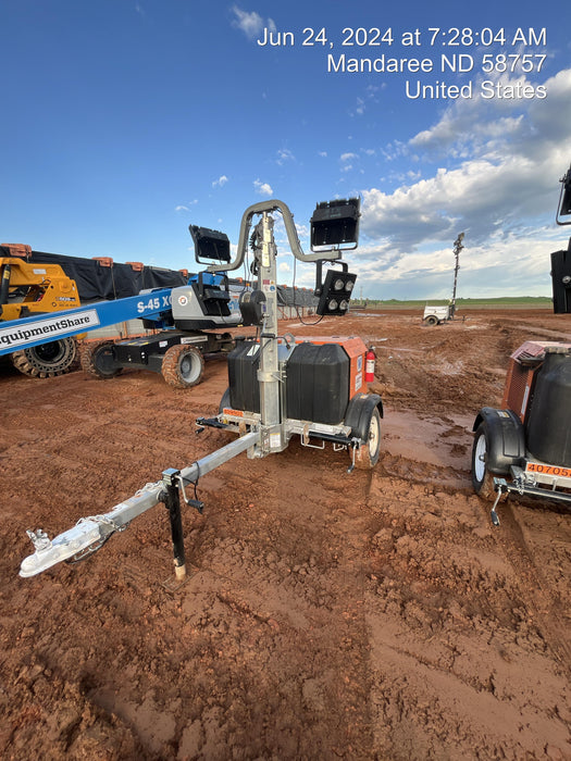 2024 Wanco WLTT-4MM4K Diesel, Deep Sea Controller, Shore Power Plug, Auto Start, (4) 350W LED Floodlights, 4kW Generator, 60 Gal Fuel Tank, 2" Ball, T3