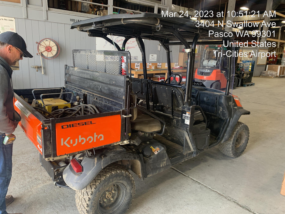 2021 Kubota RTV-X1140W-H Plastic Canopy, Windshield Acrylic Clear, LED Strobe Light, Wire Harness Kit, Back up Alarm