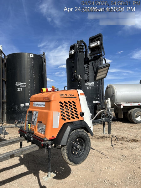 2023 Generac MLT2 Diesel, Flex Switch 120V Input, Powerzone Controller, 
(4) 320W LED Lights, 4kW Generator, 39.9 Gal Fuel Tank, 2" Ball, T3