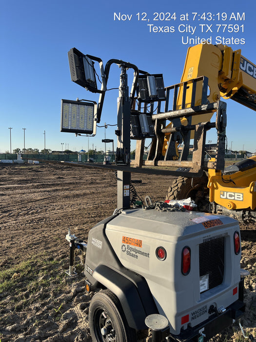 2024 Wacker Neuson LTT4 Diesel, Kohler KDW702, Deep Sea Controller, Auto Start, LED 320W, Bypass Outlet, T3