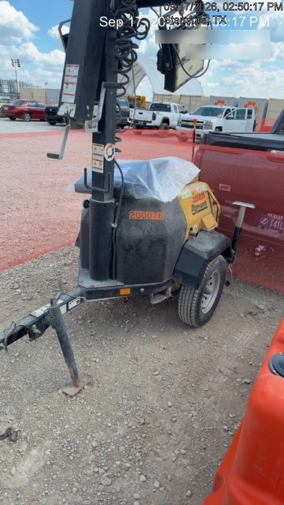 2022 Allmand NLV3GR (4) LED Light Fixture 350W, 23' Vertical Mast, 3kW Prime, Towable, Deep Sea L401, Leveling Jacks, Yanmar T4F 5.8hp