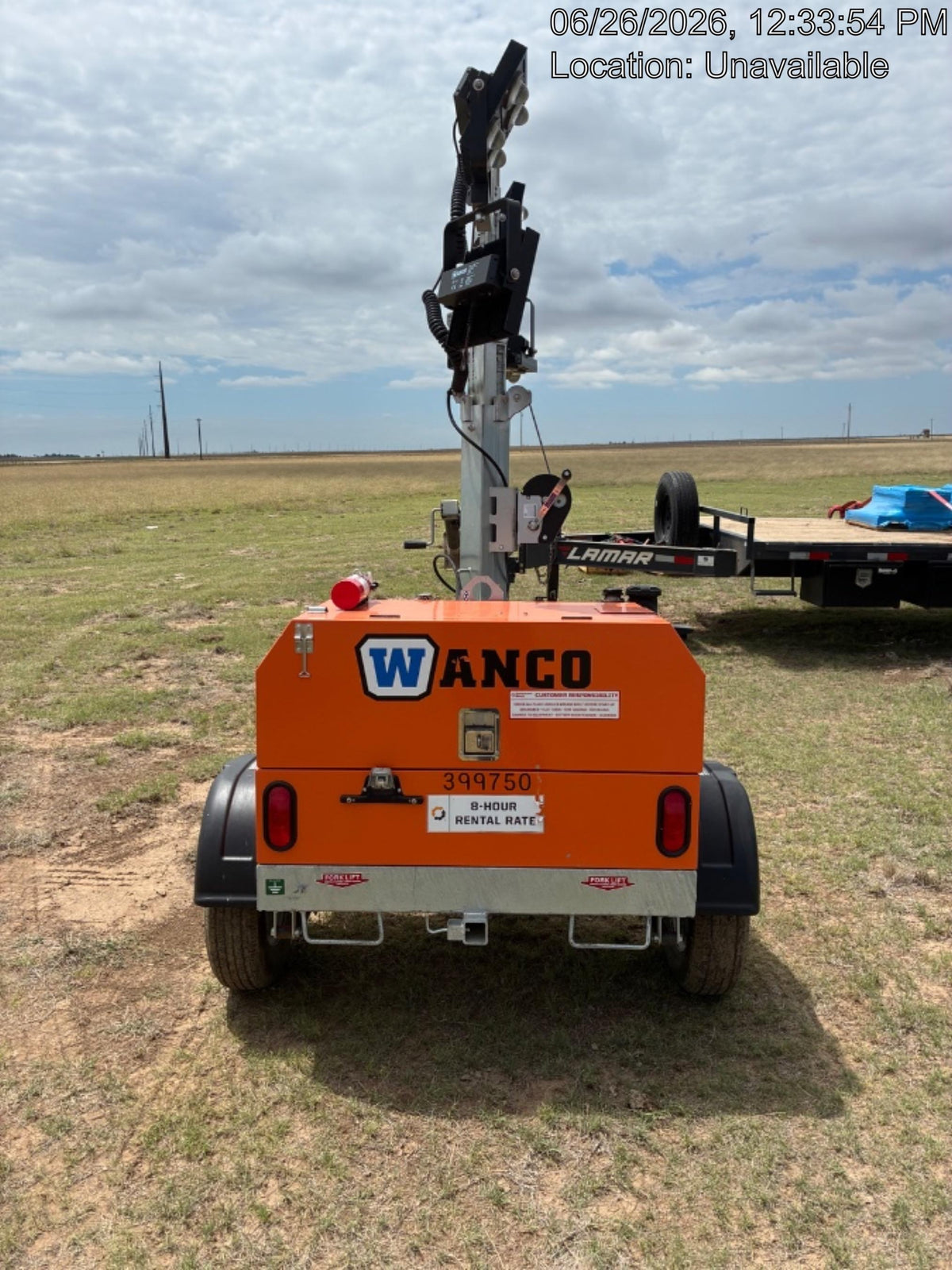 2024 Wanco WLTT-4MM4K Diesel, Deep Sea Controller, Shore Power Plug, Auto Start, (4) 350W LED Floodlights, 4kW Generator, 60 Gal Fuel Tank, 2" Ball, T3