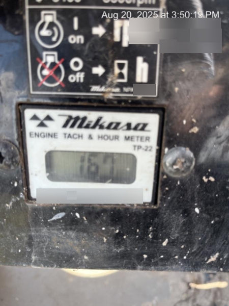 2022 Multiquip MVH158 Honda GX200, 17" Plate, Gas