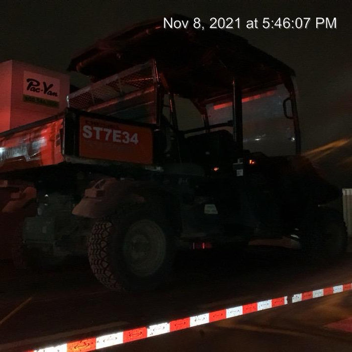 2022 Kubota RTV-X1140W-H Plastic Canopy, Windshield Acrylic Clear, LED Strobe Light, Wire Harness Kit, Back up Alarm